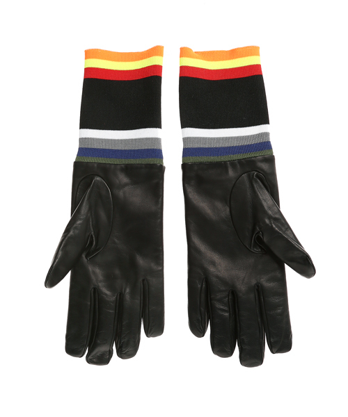 RAF SIMONS（ラフシモンズ）の「Narrow leather gloves stripe elastic