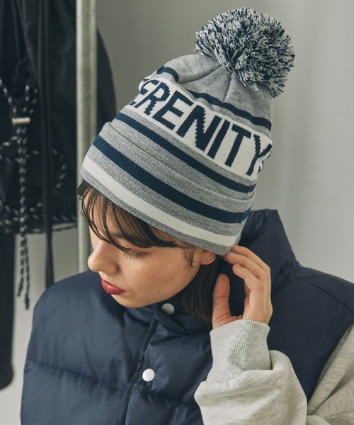 アソート柄 ポンポンニット帽（ニットキャップ/ビーニー）｜MONO-MART