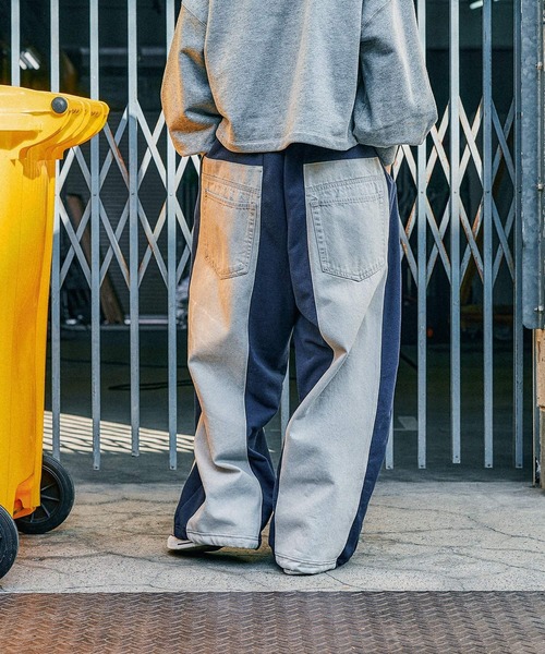 MODE NORM CORE】デニムパッチワークパンツ（デニムパンツ）｜niko and