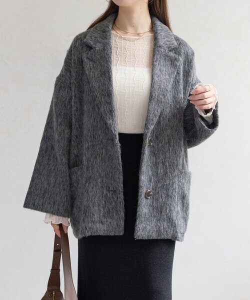 セール】シャギーミドルコート（その他アウター）｜Thevon（ゼボン）の