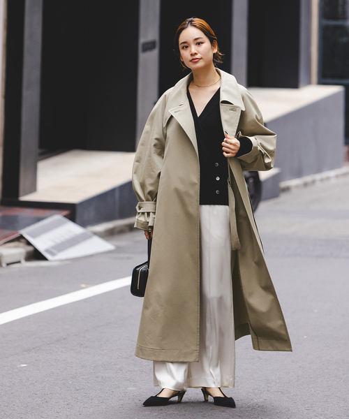 Noble（ノーブル）の「グロウツイルアシメトリーカラートレンチコート