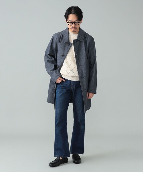 別注】MACKINTOSH / DUNKELD SHORT デニム ステンカラーコート（ステン