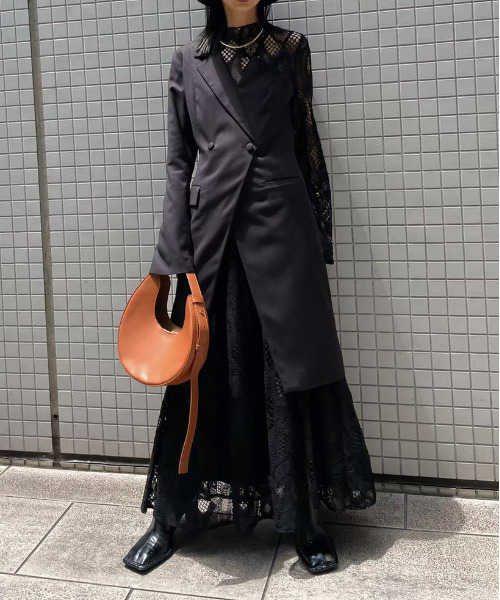 Ameri（アメリ）の「UND SUIT DOCKING LACE DRESS（ワンピース）」 - WEAR