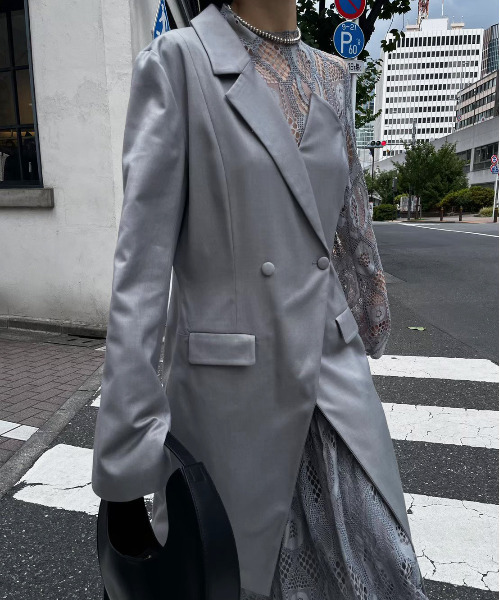 Ameri（アメリ）の「UND SUIT DOCKING LACE DRESS（ワンピース）」 - WEAR