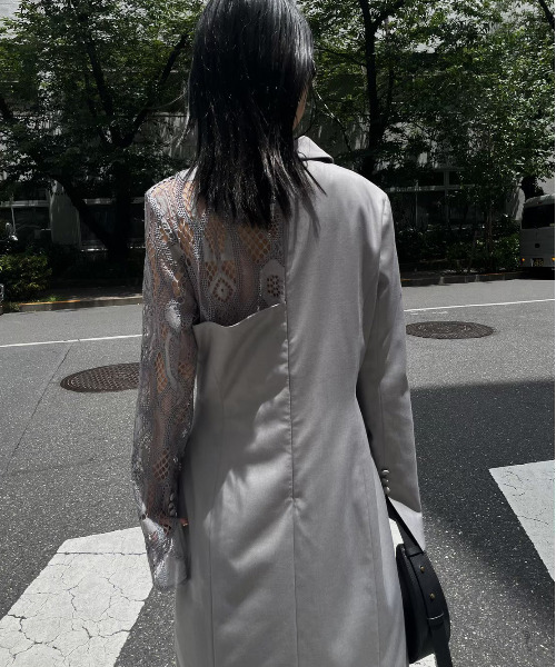 Ameri（アメリ）の「UND SUIT DOCKING LACE DRESS（ワンピース）」 - WEAR