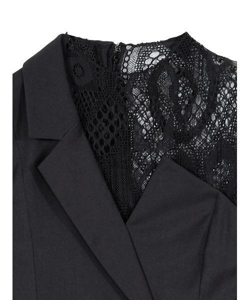 Ameri（アメリ）の「UND SUIT DOCKING LACE DRESS（ワンピース）」 - WEAR