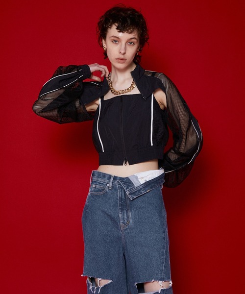 MAISON SPECIAL（メゾンスペシャル）の「レイヤードトラックジャケット