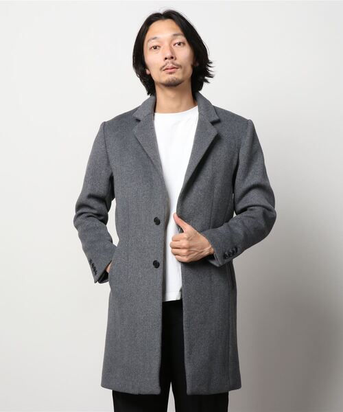 VANQUISH / ヴァンキッシュ スリムフィット ウール チェスターコート