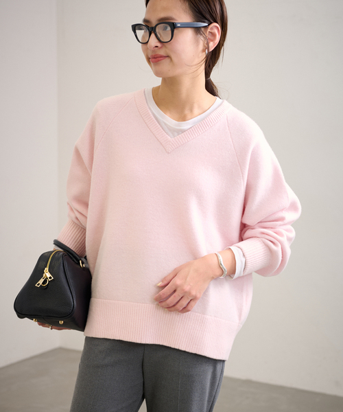 ≪WEB限定 / 追加≫AQUA Vネックプルオーバー（ニット/セーター