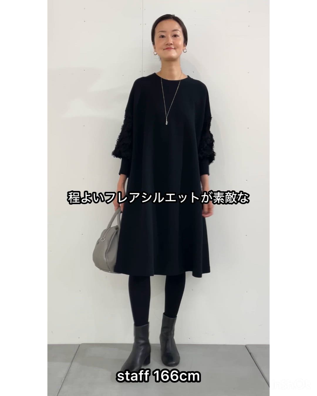 袖パフジャガードワンピース（ワンピース）｜BEARDSLEY（ビアズリー