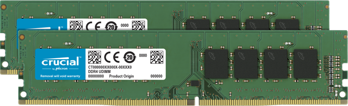 Crucial 16GB (2 x 8GB) DDR4 2666MHz DRAM (Desktop Memory) CL19 1.2