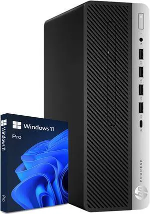 Refurbished: HP EliteDesk 800 G4 SFF Windows 11 Pro/ Business
