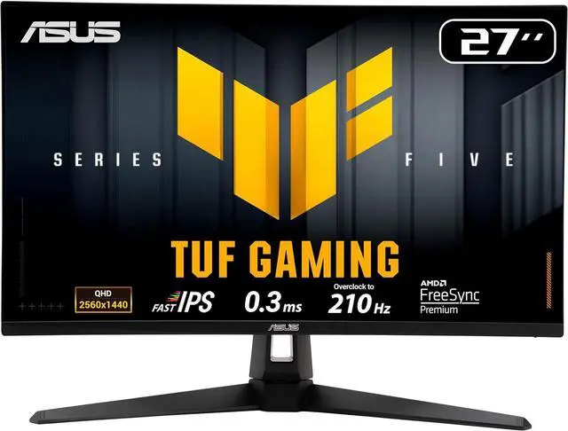 ASUS TUF 27'' QHD 2K 1440P 210Hz IPS FreeSync Premium & G-Sync