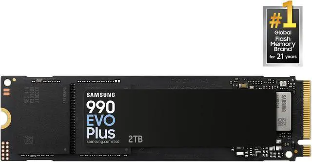 SAMSUNG 990 EVO PLUS SSD 2TB, PCIe Gen 4x4 | Gen 5x2 M.2 2280
