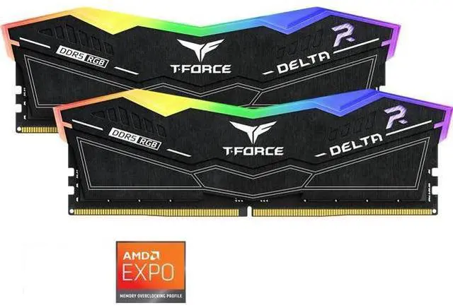 Team T-Force Delta RGB 32GB (2 x 16GB) 288-Pin PC RAM DDR5 6000