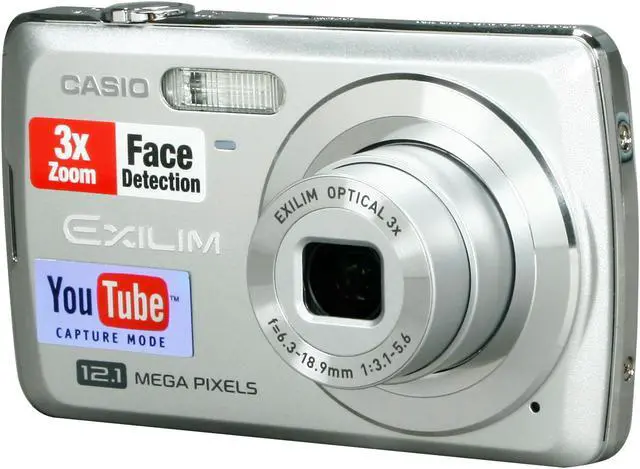 CASIO EXILIM EX-Z35 Silver 12.1 MP Digital Camera - Newegg.com