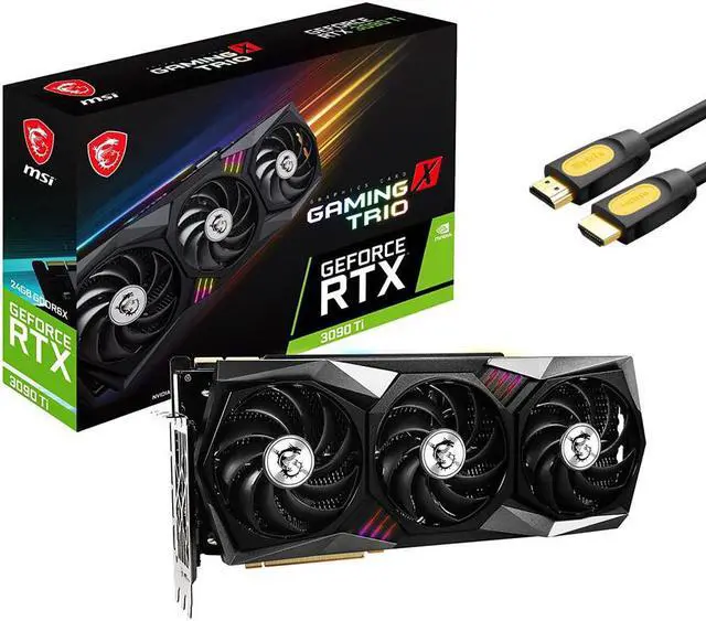 MSI Gaming GeForce RTX 3090 Ti Gaming X Trio OC Graphics Card 24GB