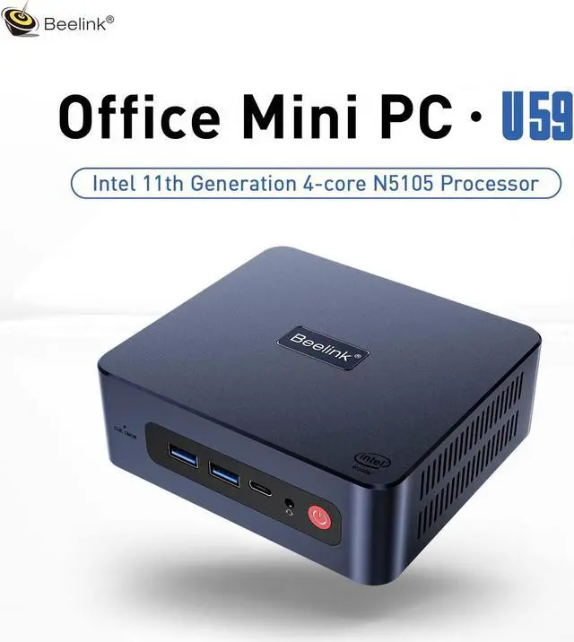Beelink U59 Mini PC Intel N5105 4C/4T Turbo 2.9Ghz 16GB DDR4 512GB