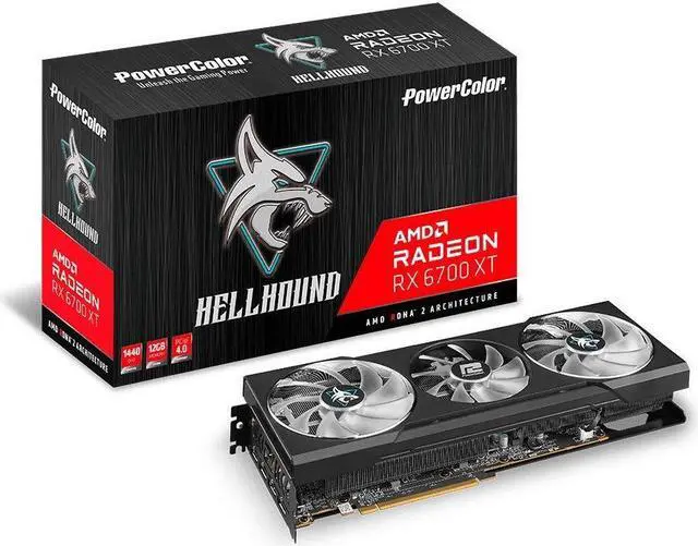 PowerColor Hellhound AMD Radeon RX 6700 XT Gaming Graphics Card