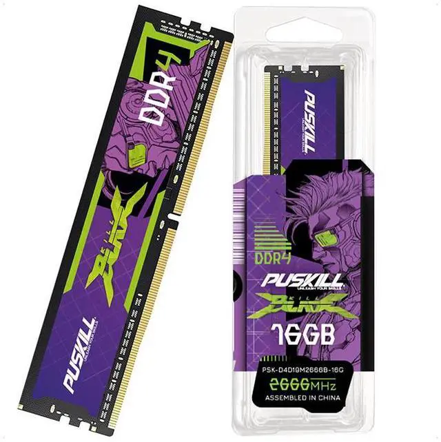 PUSKILL DDR4 16GB 2666MHZ 1.2V 288-Pin Desktop Memory RAM - Newegg.com