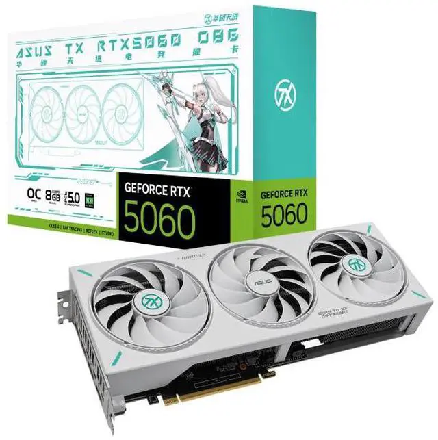 ASUS TX Gaming GeForce RTX 5060 OC Gaming Graphics Card (PCIe 5.0