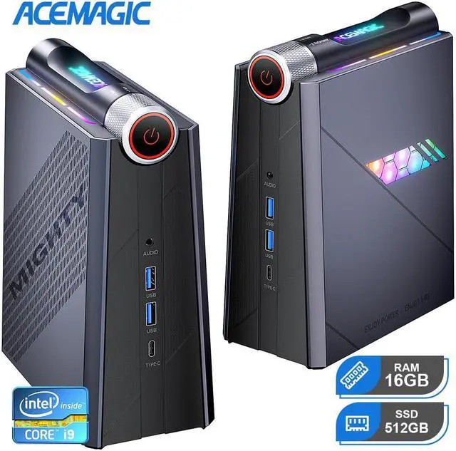 ACEMAGIC Mini Gaming PC Intel Core i9-11900H,Mini Computers 16GB