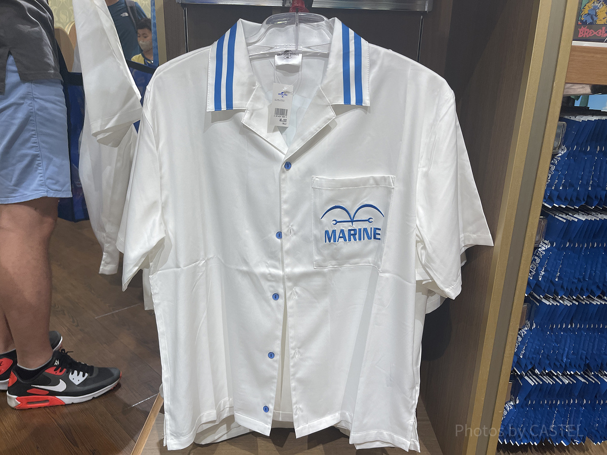 海軍シャツ（USJワンピースグッズ）| キャステル | CASTEL ディズニー情報