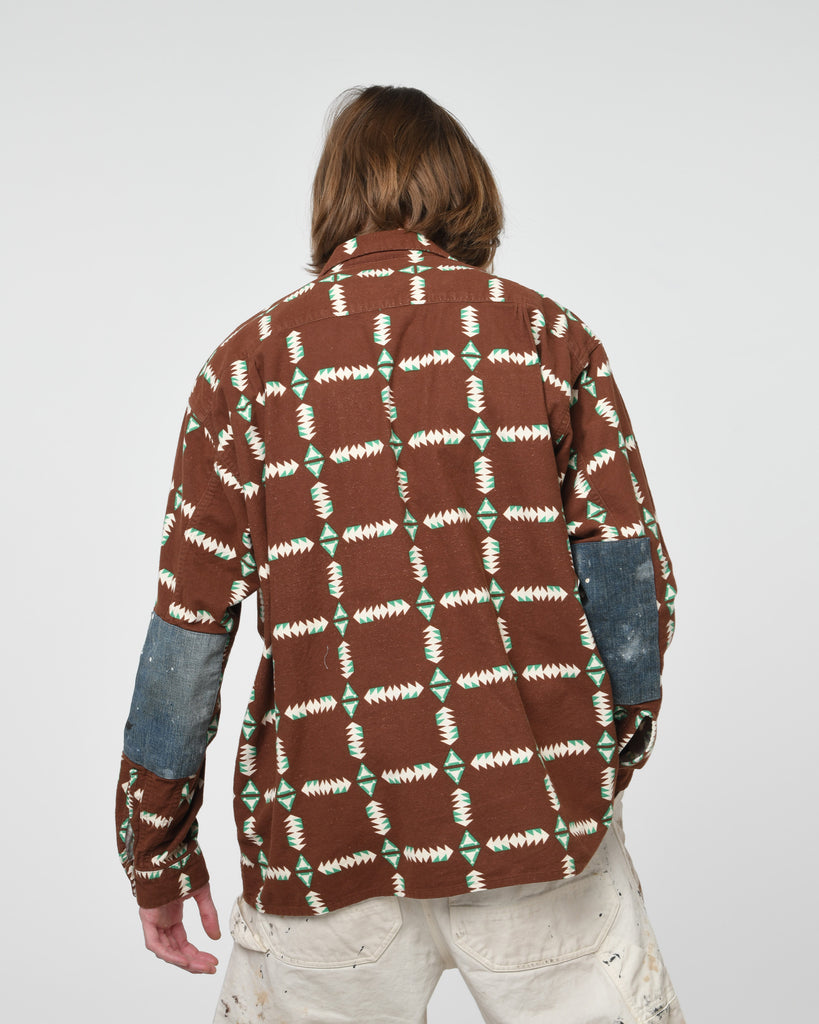 NAVAJO PRINT FLANNEL SHIRT AGED – C30 - BOW WOW, RECOGNIZE