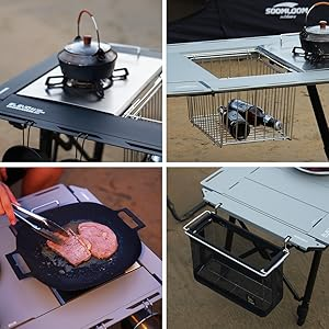 Soomloomから「4.5ユニット昇降式キャンプテーブルELEVO」登場