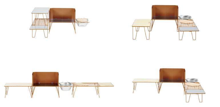 テンマクデザイン×ソルム×ユニフレーム 「フィールドキッチンラック