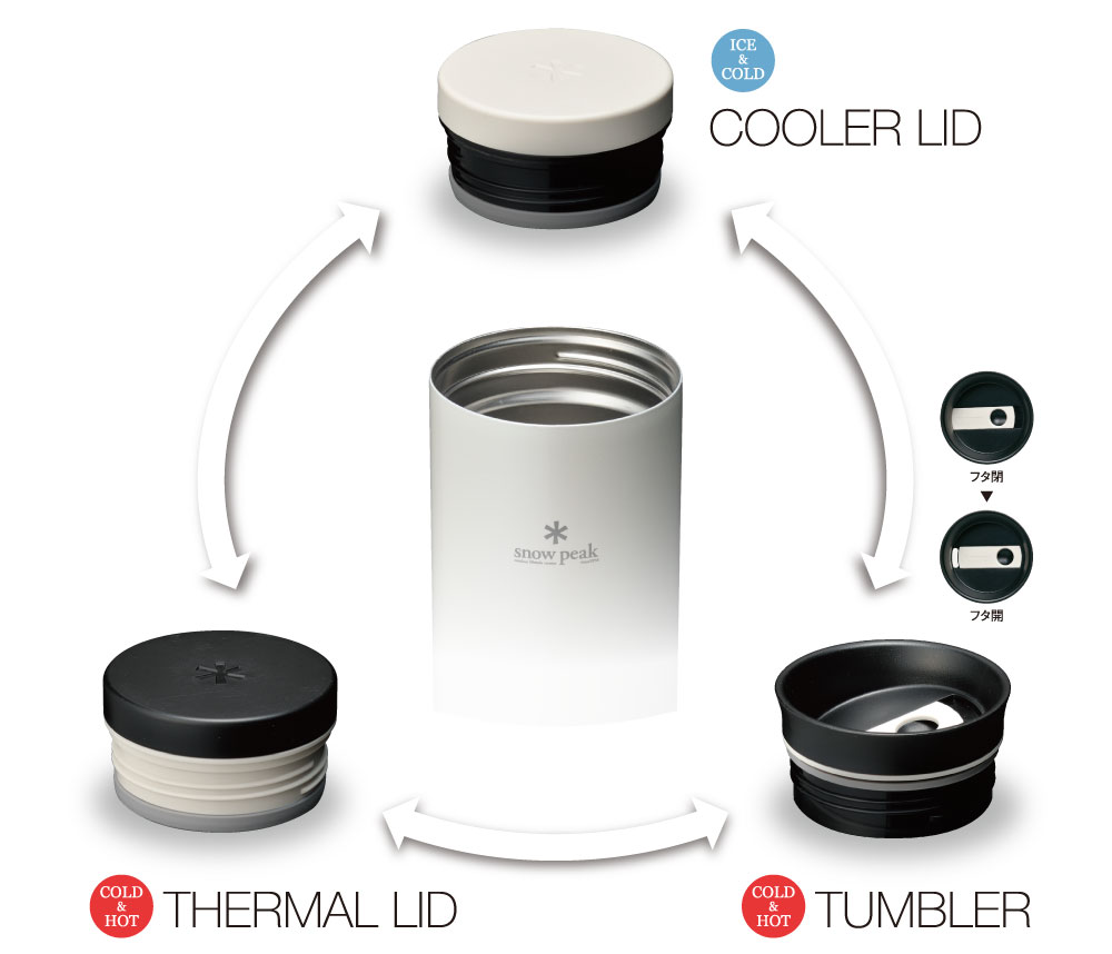 スノーピークからUSA限定のチタン製ボトル「システムボトル Titanium