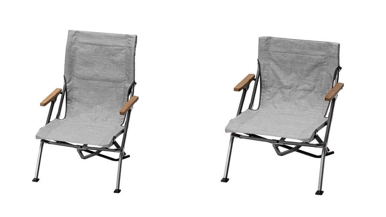 スノーピークの2023年新商品「65周年限定ローチェア（メランジグレー