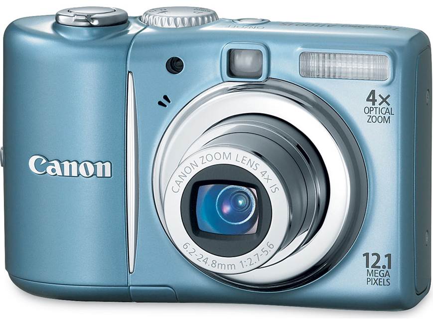 Canon PowerShot A1100 IS (Blue) 12.1-megapixel digital camera with