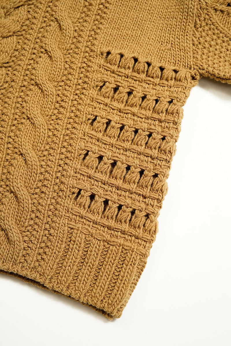 ナイジェル・ケーボン】WOMAN / ミックスケーブル クルーネック / MIX