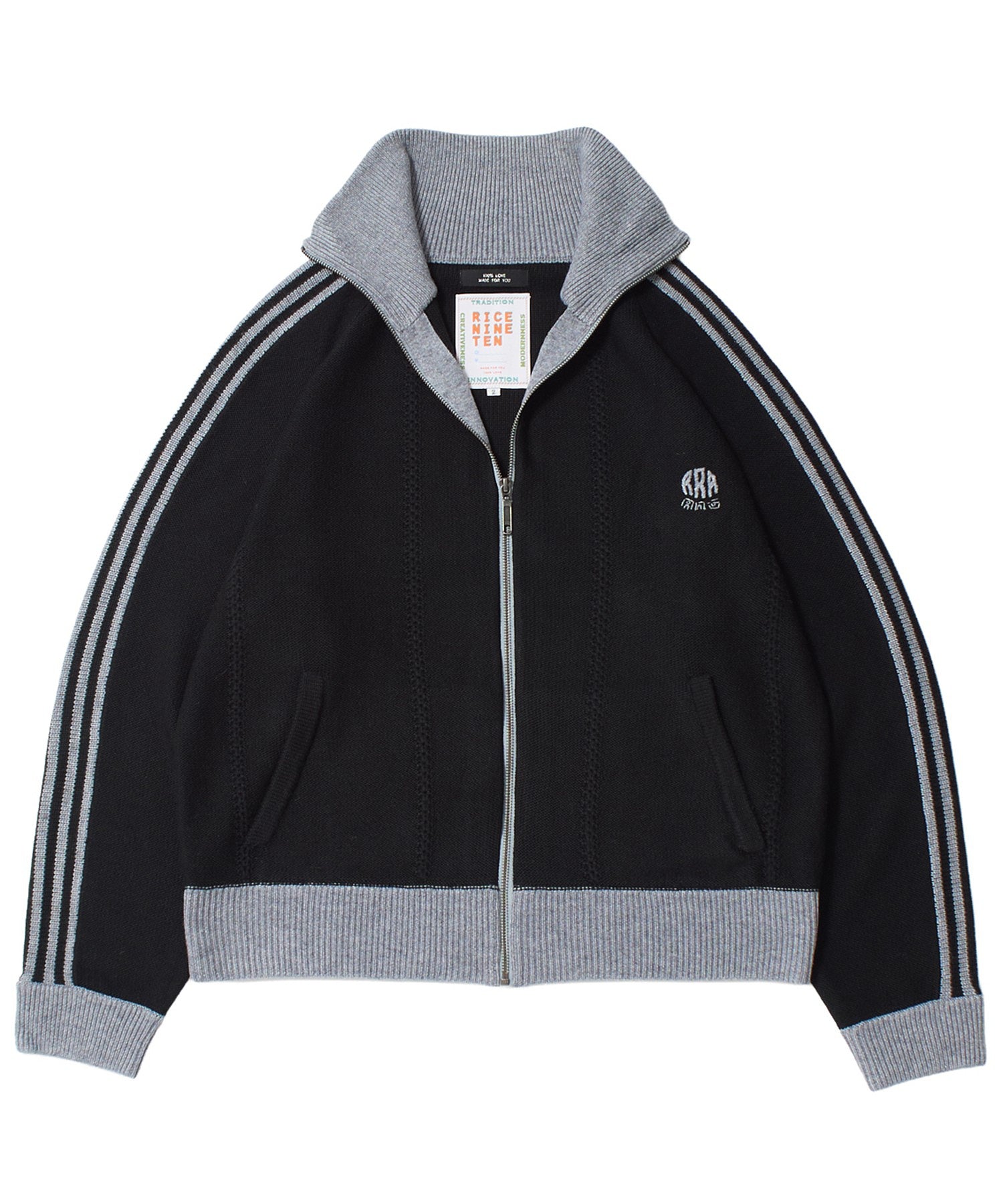 RICE NINE TEN/ライスナインテン/KNITTED TRACK JACKET KN-TRJK