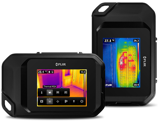 FLIR C2 Compact Thermal Imaging Camera, 80x60 Res, 14 to 302°F