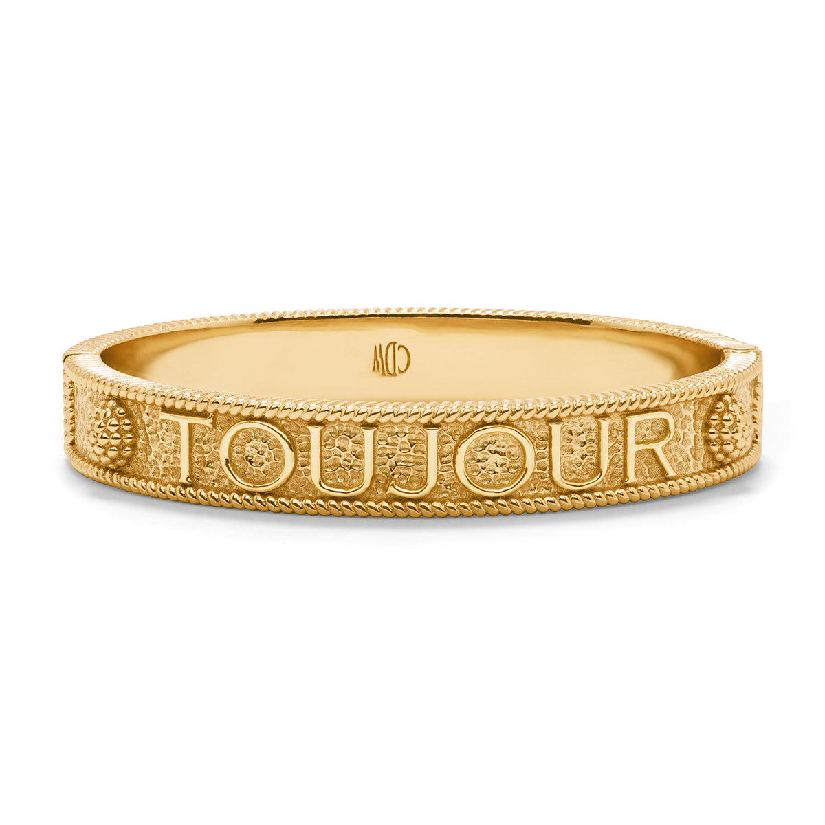 L'Amour Toujour Hinged Bangle - Gold – Capucine De Wulf