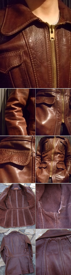 1970's “ OSHWAHKON （オシュワコン） ” レザージャケット - CAPRi SHOP