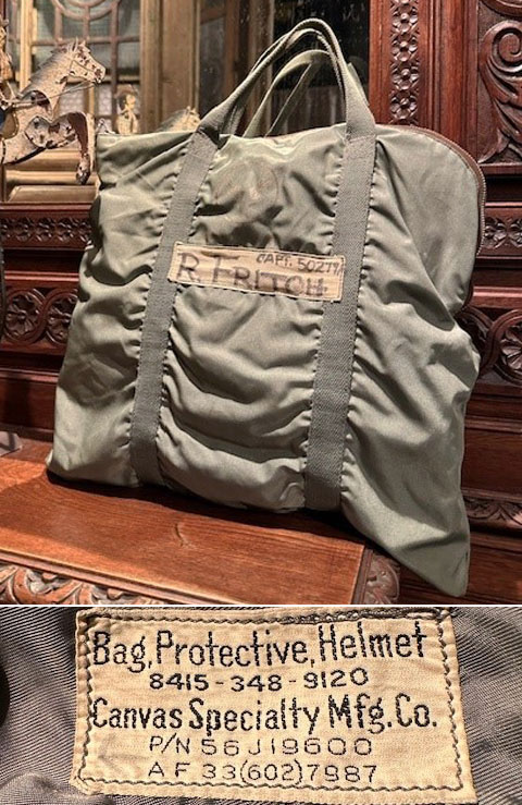 1950's USAF / FLIGHT CREW HELMET BAG 【 1st TYPE 】 / BAG