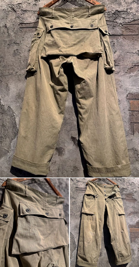 1940's “ USMC ” P-44 HBT（ヘリンボーンツイル） TROUSERS（モンキー