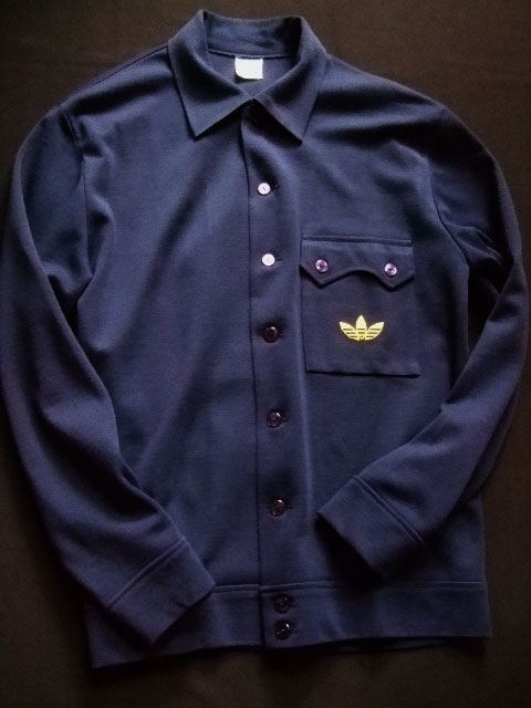 1970's 西ドイツメイド アディダス（adidas） ボタンジャージ ネイビー