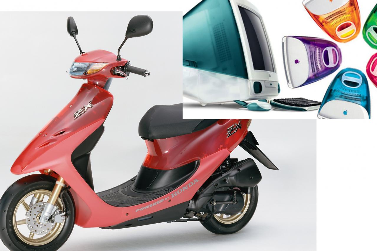 半透明仕様のホンダ・ライブDio ZX】iMac G3のスケルトンブームは