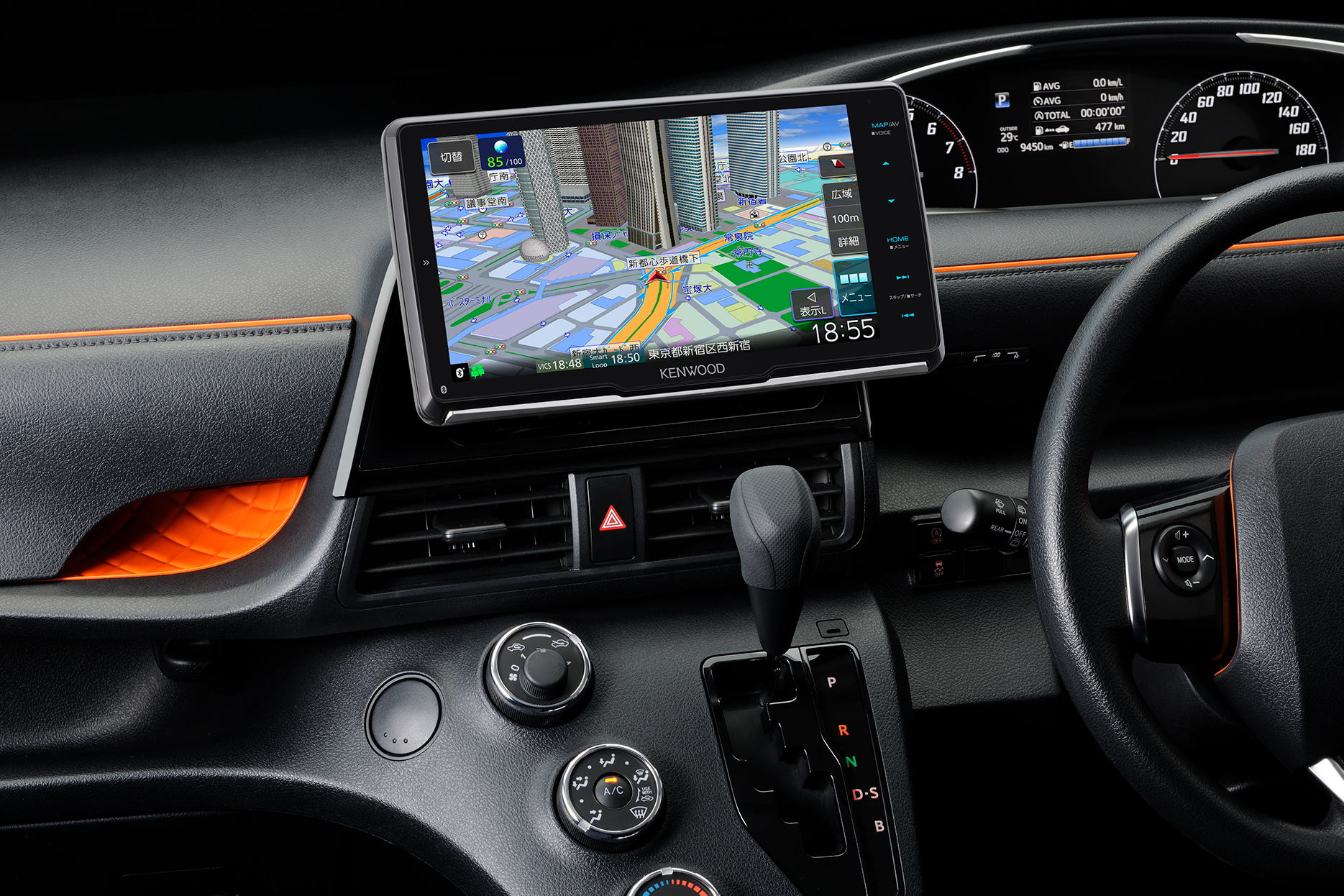 ケンウッド、新型“彩速ナビ”4モデル。フローティング機構の9V型HD