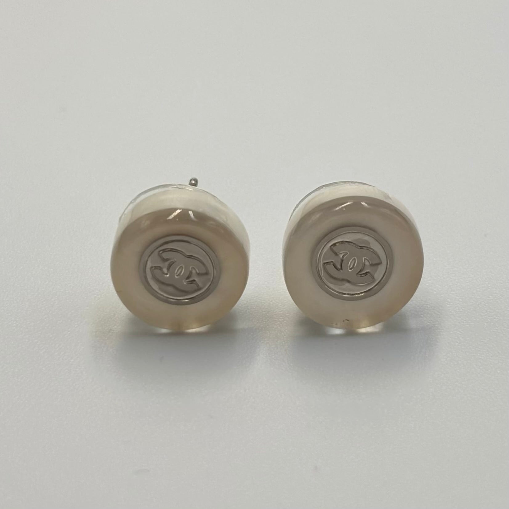 CHANEL ココマーク ラウンド クリア ピアス