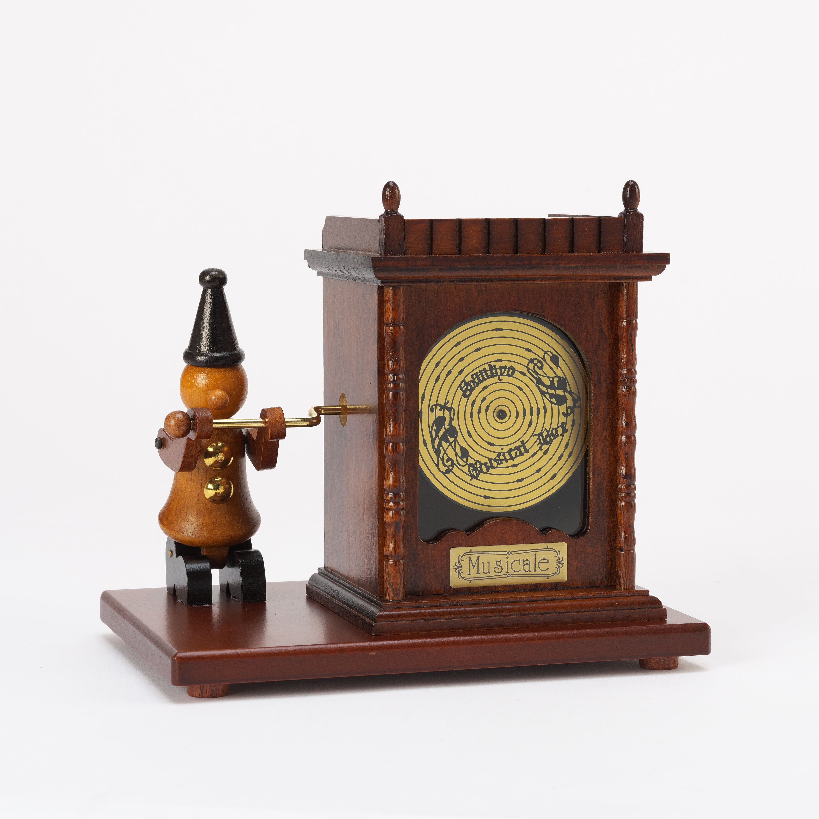 アンティーク調ミニチュアオルゴール 小人ディスクオルゴール