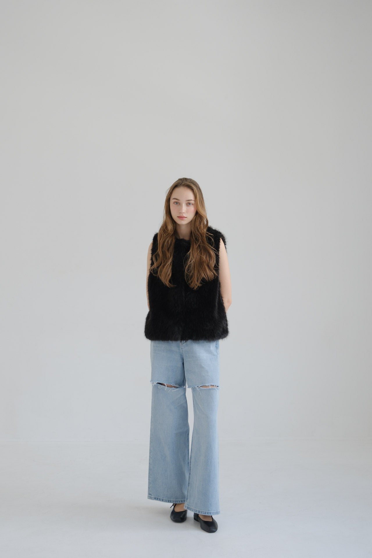 Carla カーラ Fluffy cami (Black) 新品 CARLA Fluffy cami ブラック