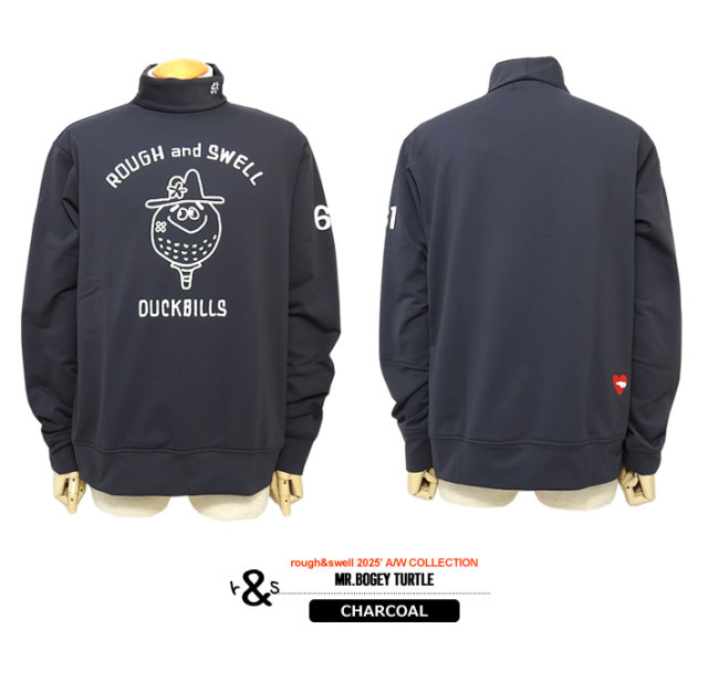 rough&swell［ラフアンドスウェル］Mr.BOGEY TURTLE/タートル裏毛