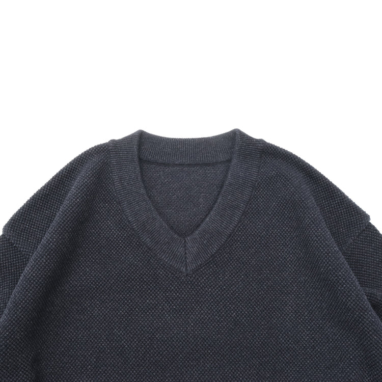 crepuscule / Moss Stitch V Neck PO – CASDAY / キャスデイ