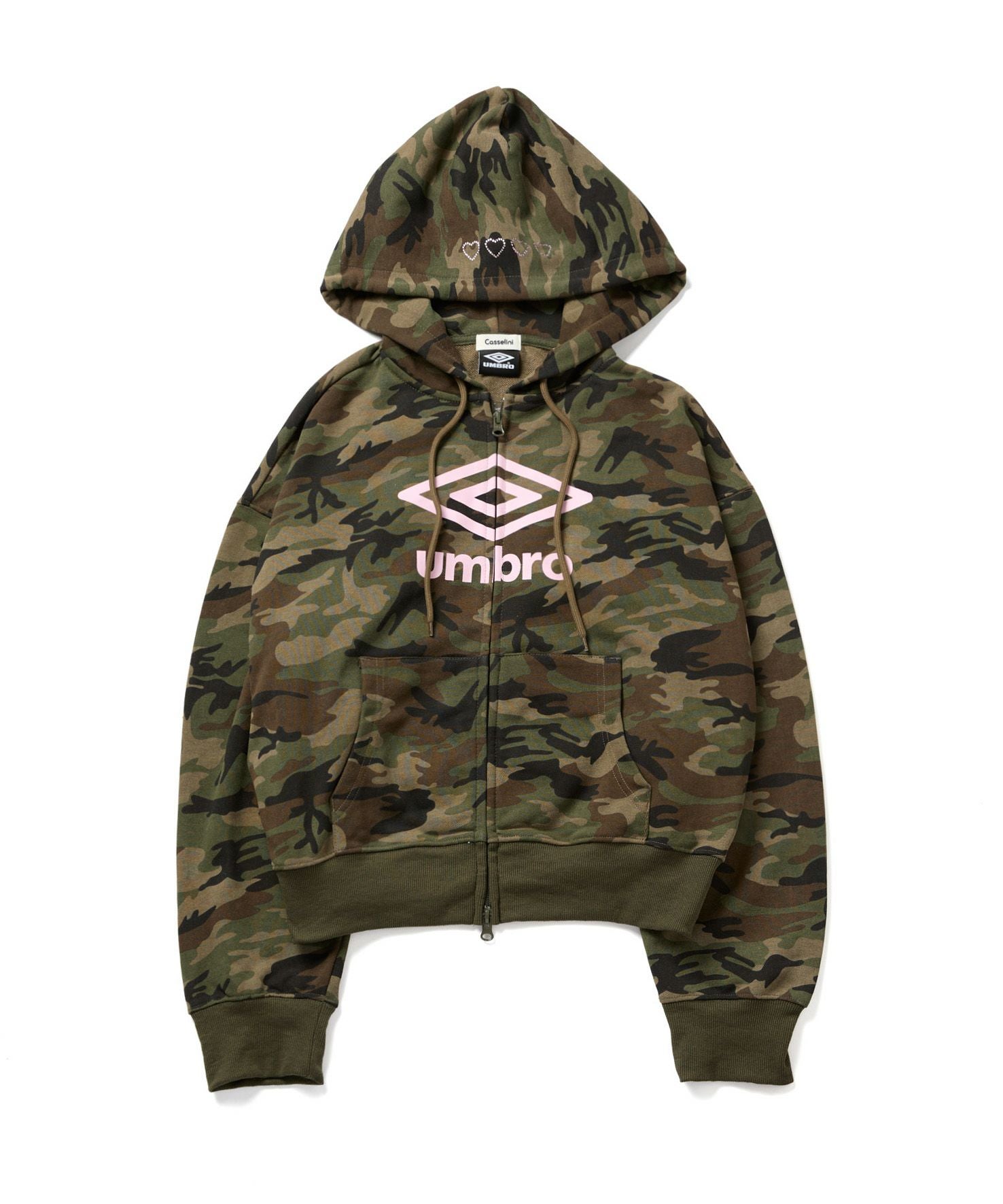 Casselini(キャセリーニ) 【UMBRO× Casselini】ロゴジップパーカー