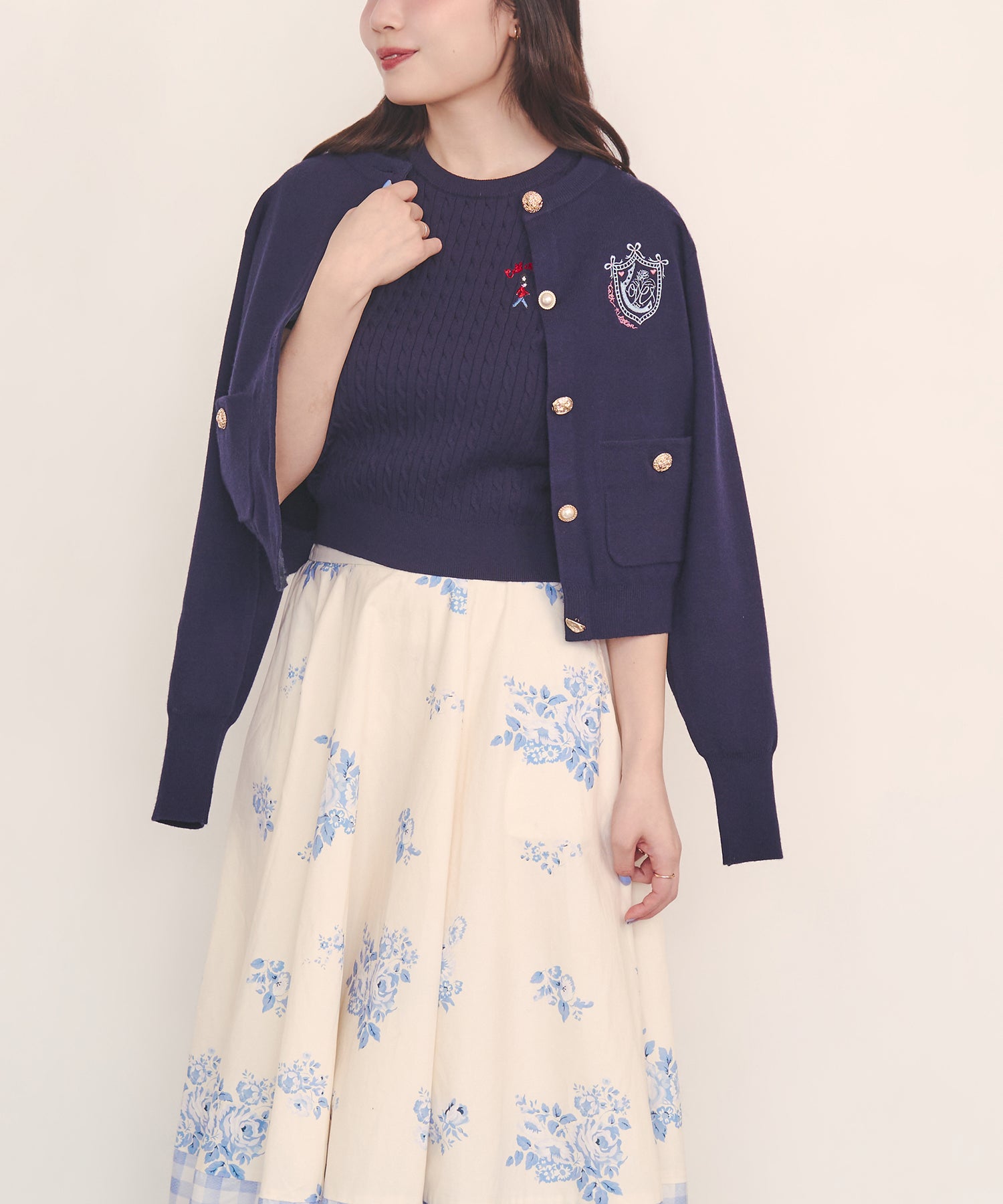 刺繍ニットカーディガンジャケット Love Notes | Cath Kidston 日本